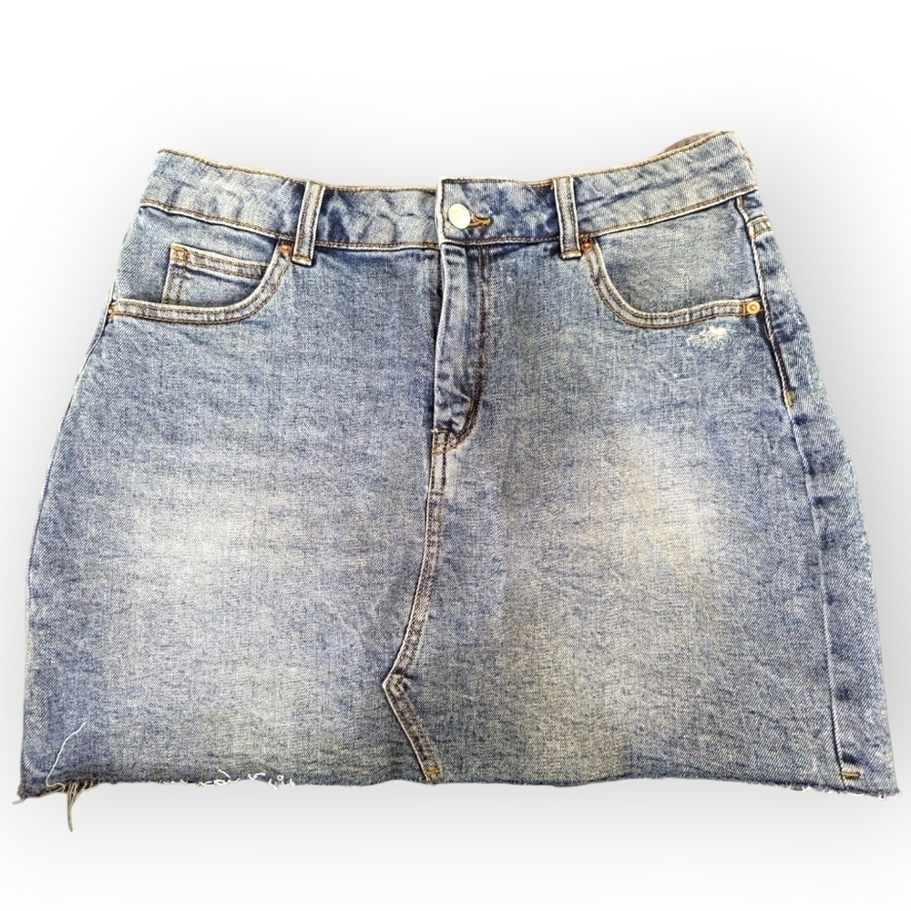 Womens Wild Fable Denim Skirt Size 12 Jean Skirt Mini Skirt Denim Mini Skirt